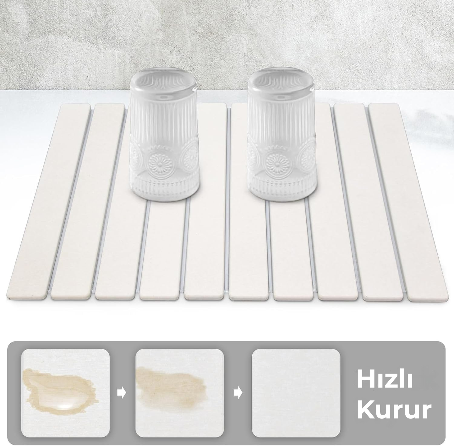 Homelia™ Modern Taş Kurutma Matı