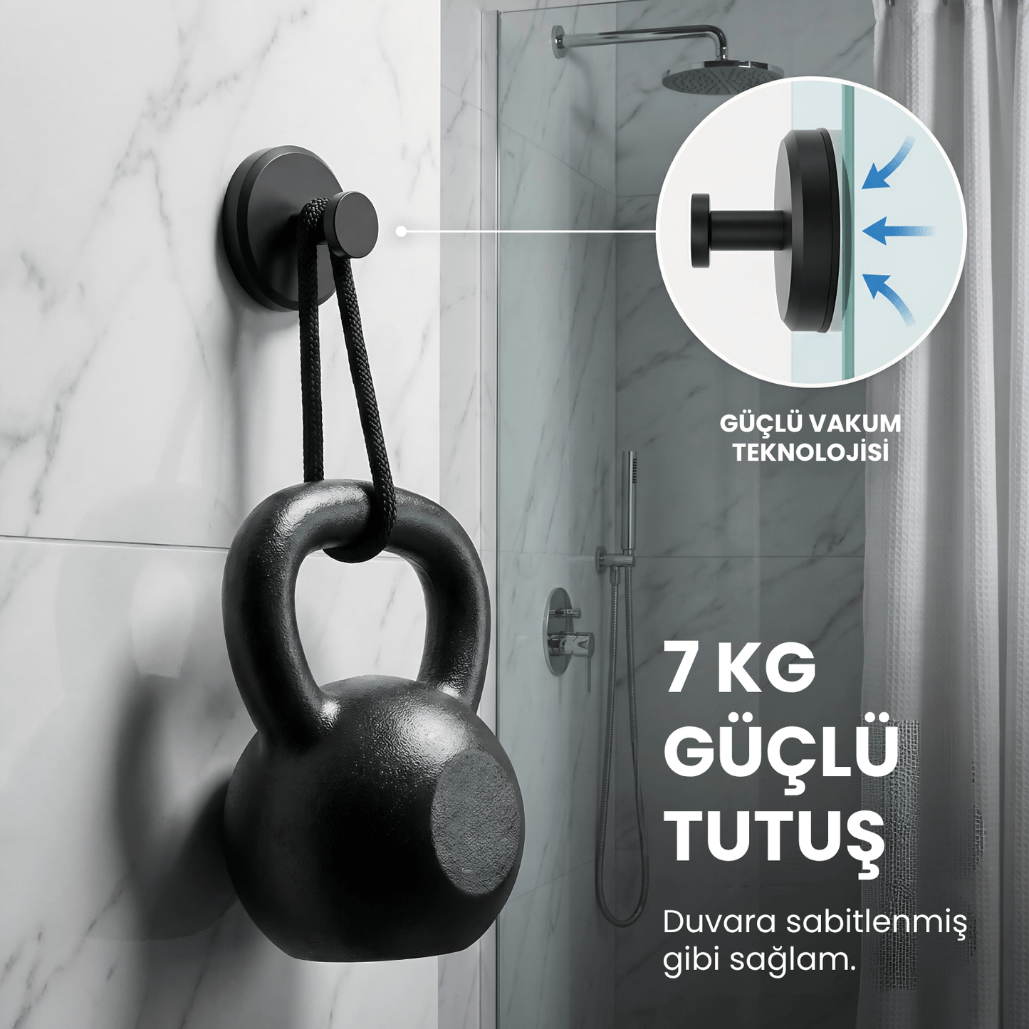 Homelia™ Modern Vantuzlu Askı