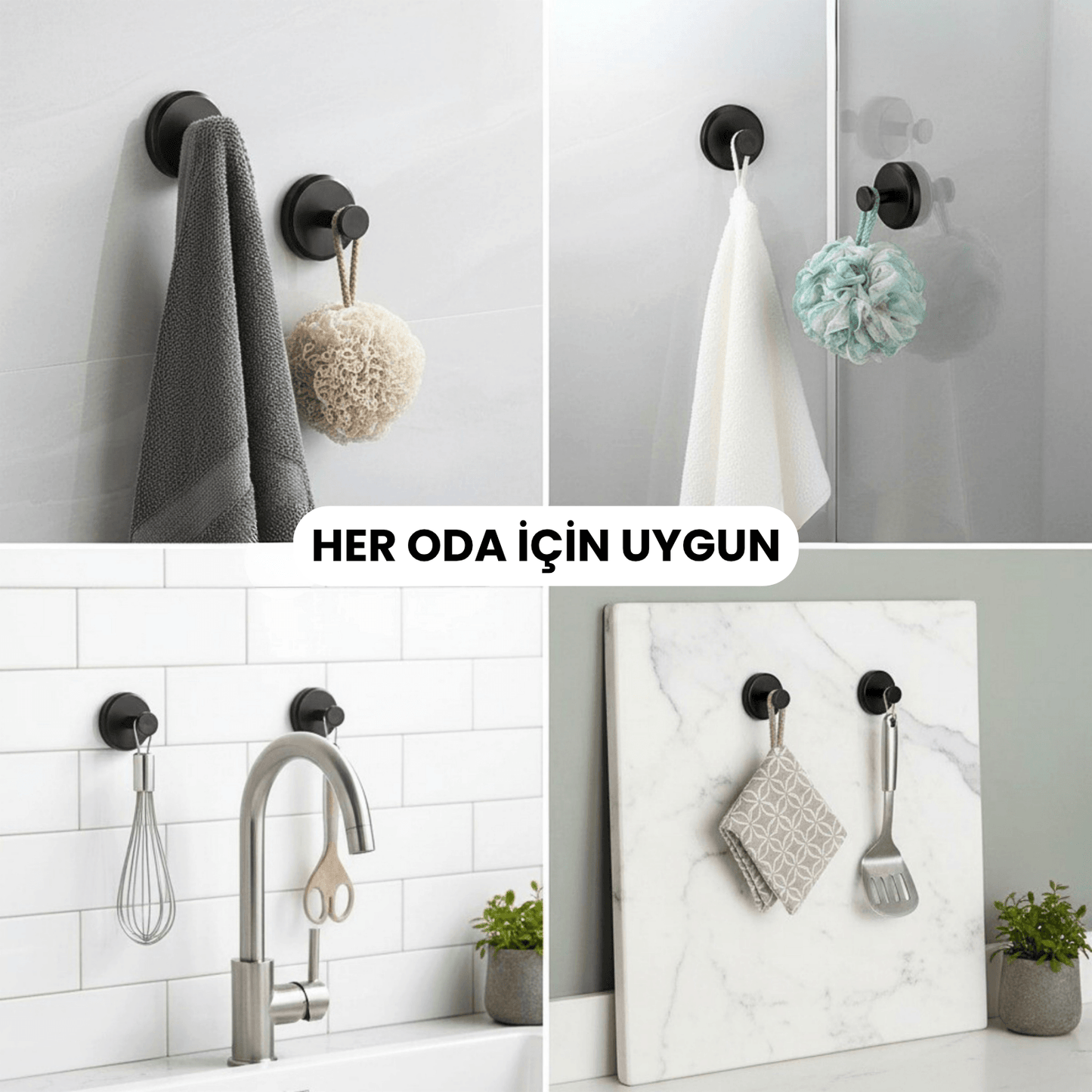 Homelia™ Modern Vantuzlu Askı